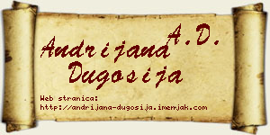 Andrijana Dugošija vizit kartica